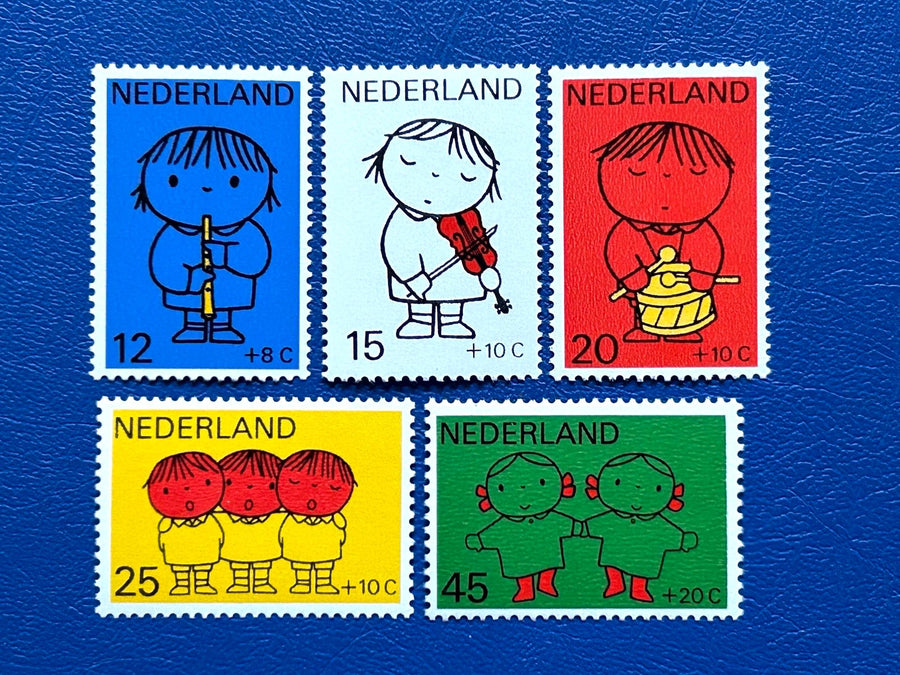 Netherlands - Original Vintage Postage Stamps- 1969- Children’s Stamps- for the collector, artist or crafter- scrapbooks, collage, journal