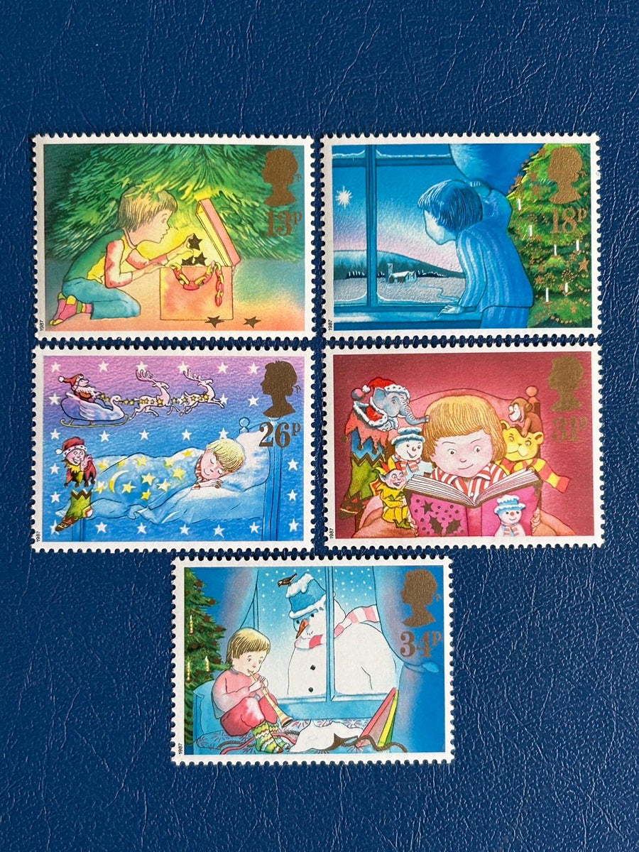 United Kingdom - Original Vintage Postage Stamps - 1987 - Christmas - for the collector, artist or crafter