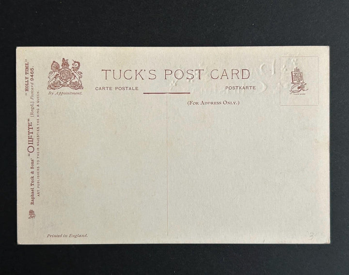 Unused Christmas Postcard - Vintage/Antique Postcard - for the collector, crafter or vintage Christmas Decor - cards, gift tags, scrapbooks