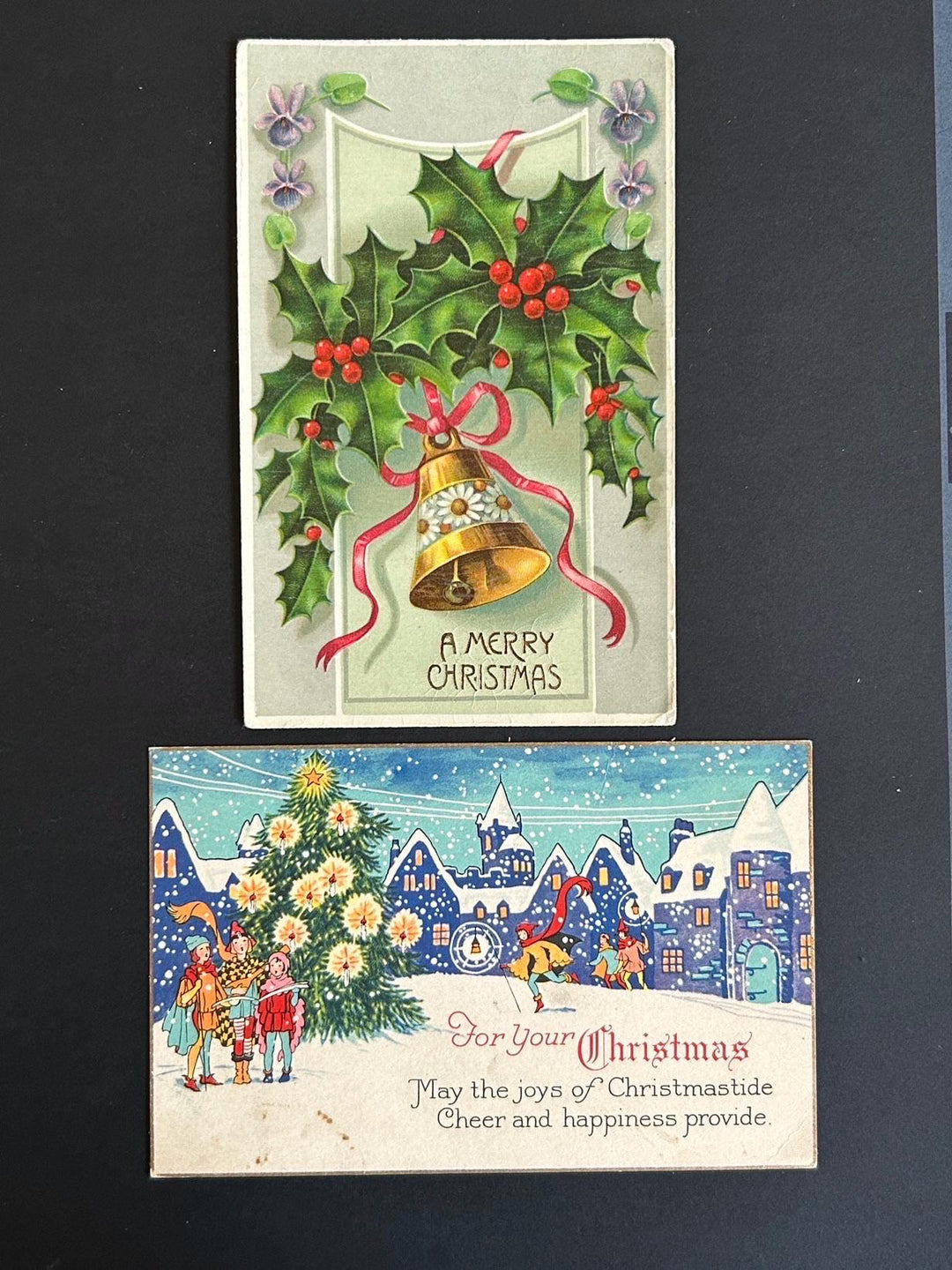 Christmas Postcard Lot - Vintage/Antique Postcards - for the collector, crafter or vintage Christmas Decor - cards, gift tags, scrapbooks