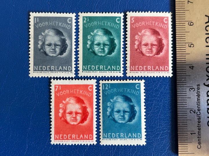 Netherlands - Original Vintage Postage Stamps- 1945 - Children’s Stamps - for the collector, artist, or crafter