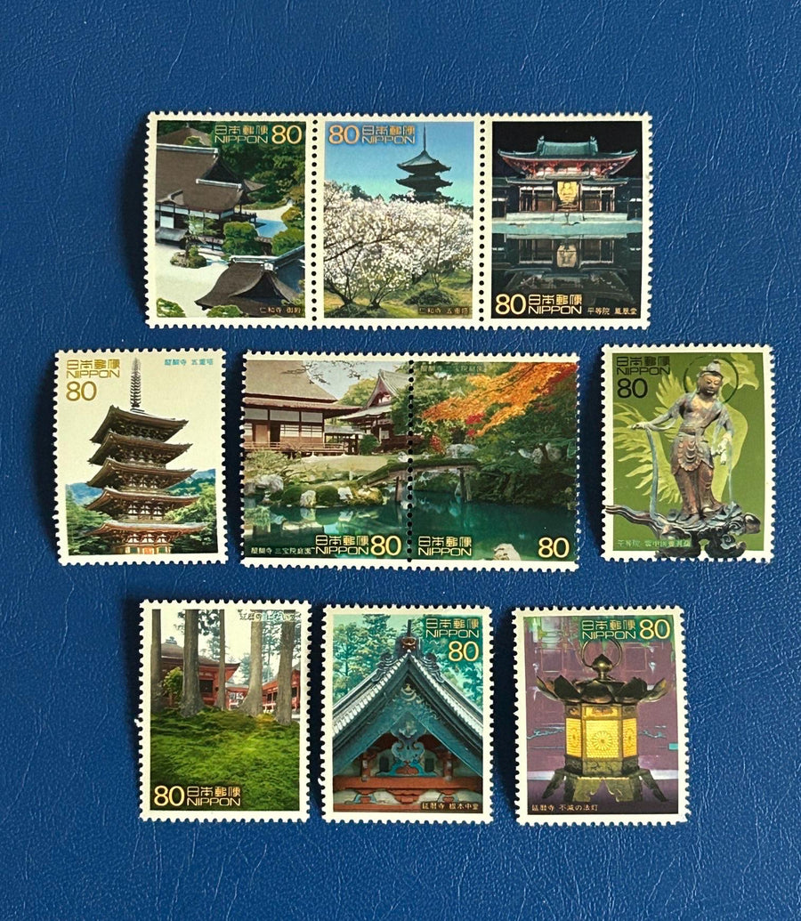 Japan- Original Vintage Postage Stamps- 2001- Cultural Heritage - for the collector, artist or crafter - scrapbooks, paper crafts