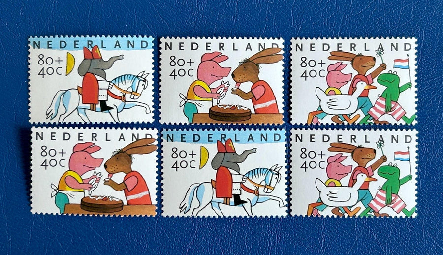 Netherlands - Original Vintage Postage Stamps- 1998 - Children’s Feasts - for the collector, artist, crafters - scrapbooks, decoupage