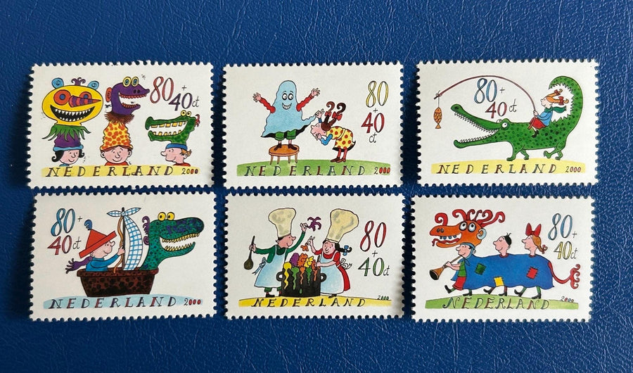 Netherlands - Original Vintage Postage Stamps- 1998 - Children’s Feasts - for the collector, artist, crafters - scrapbooks, decoupage