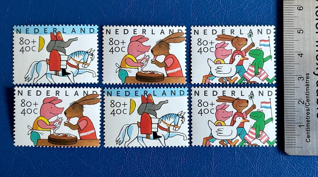 Netherlands - Original Vintage Postage Stamps- 1998 - Children’s Feasts - for the collector, artist, crafters - scrapbooks, decoupage