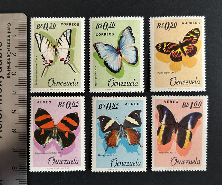 Venezuela - Original Vintage Postage Stamps- 1966 - Butterflies - for the collector, artist or crafter