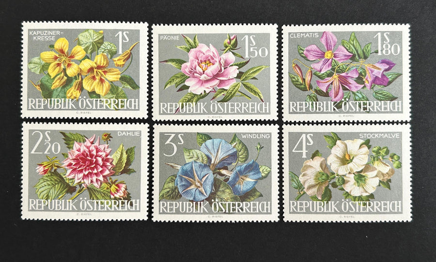 Austria - Original Vintage Postage Stamps - 1964 - Flower Show Vienna - for the collector, artist or crafter