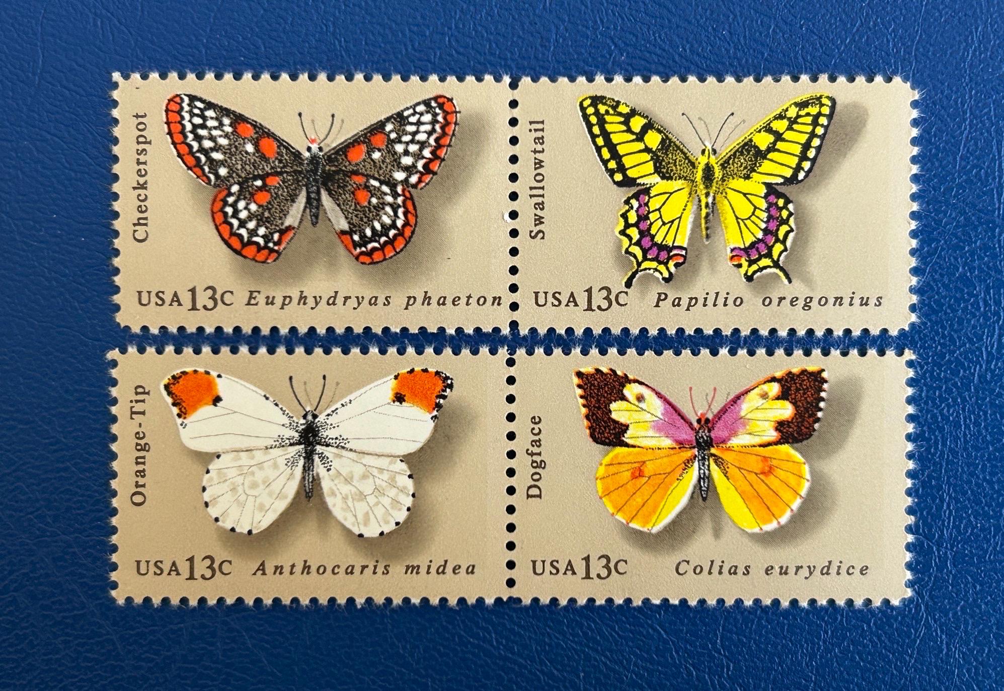 USA - Original Vintage Postage Stamps - 1977 - Butterflies – On the ...