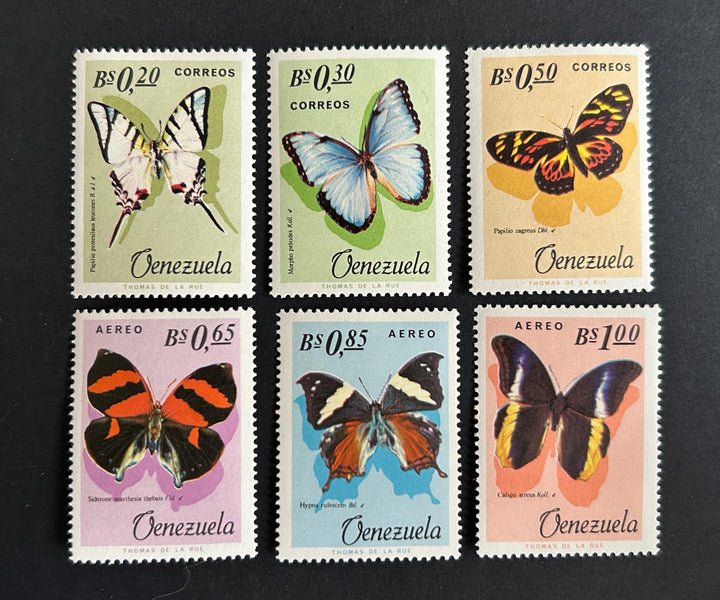 Venezuela - Original Vintage Postage Stamps- 1966 - Butterflies - for the collector, artist or crafter