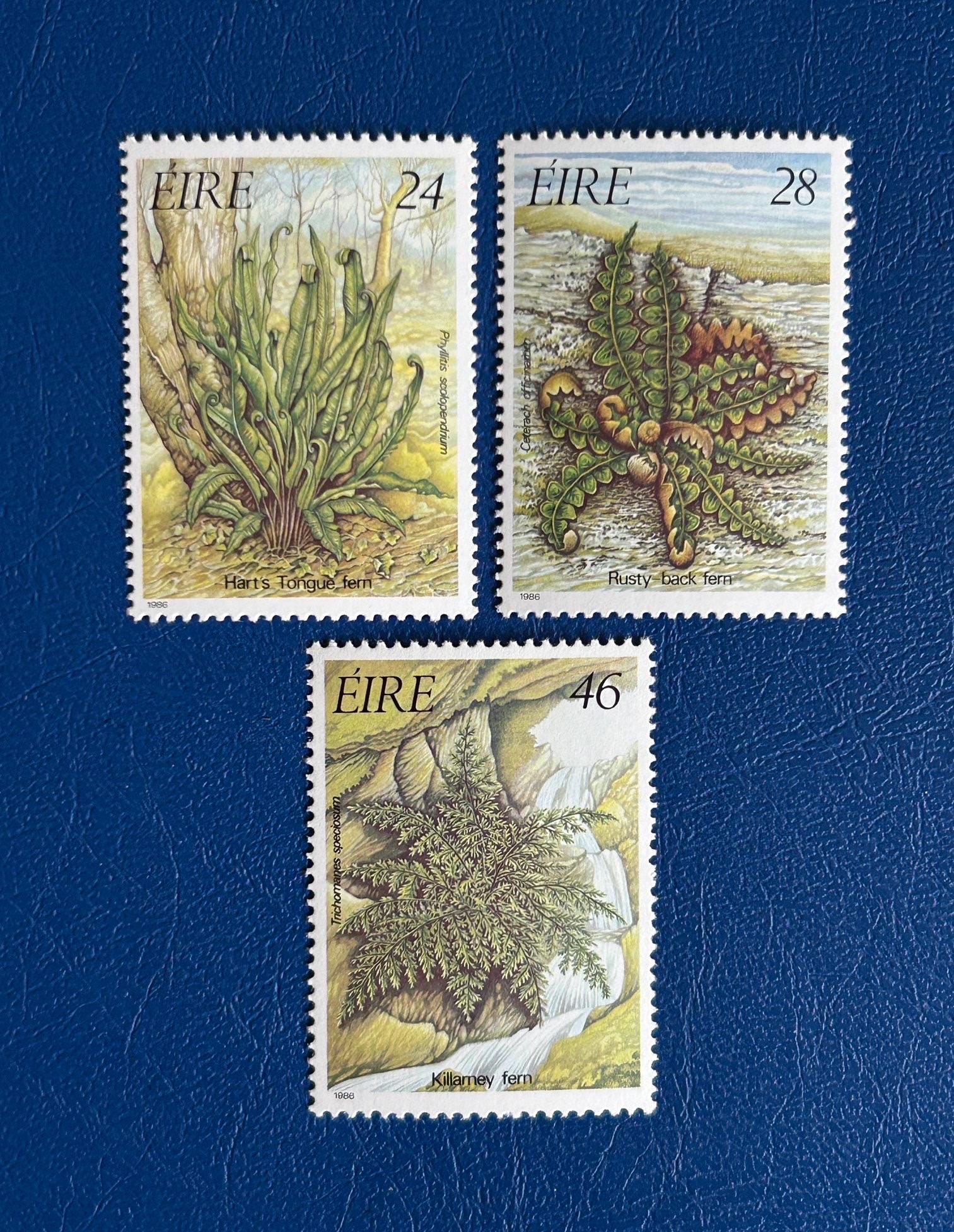 Post Stamp Ridge Ireland - Original Vintage Postage Stamps -1986 - Ferns – On the Ridge ...