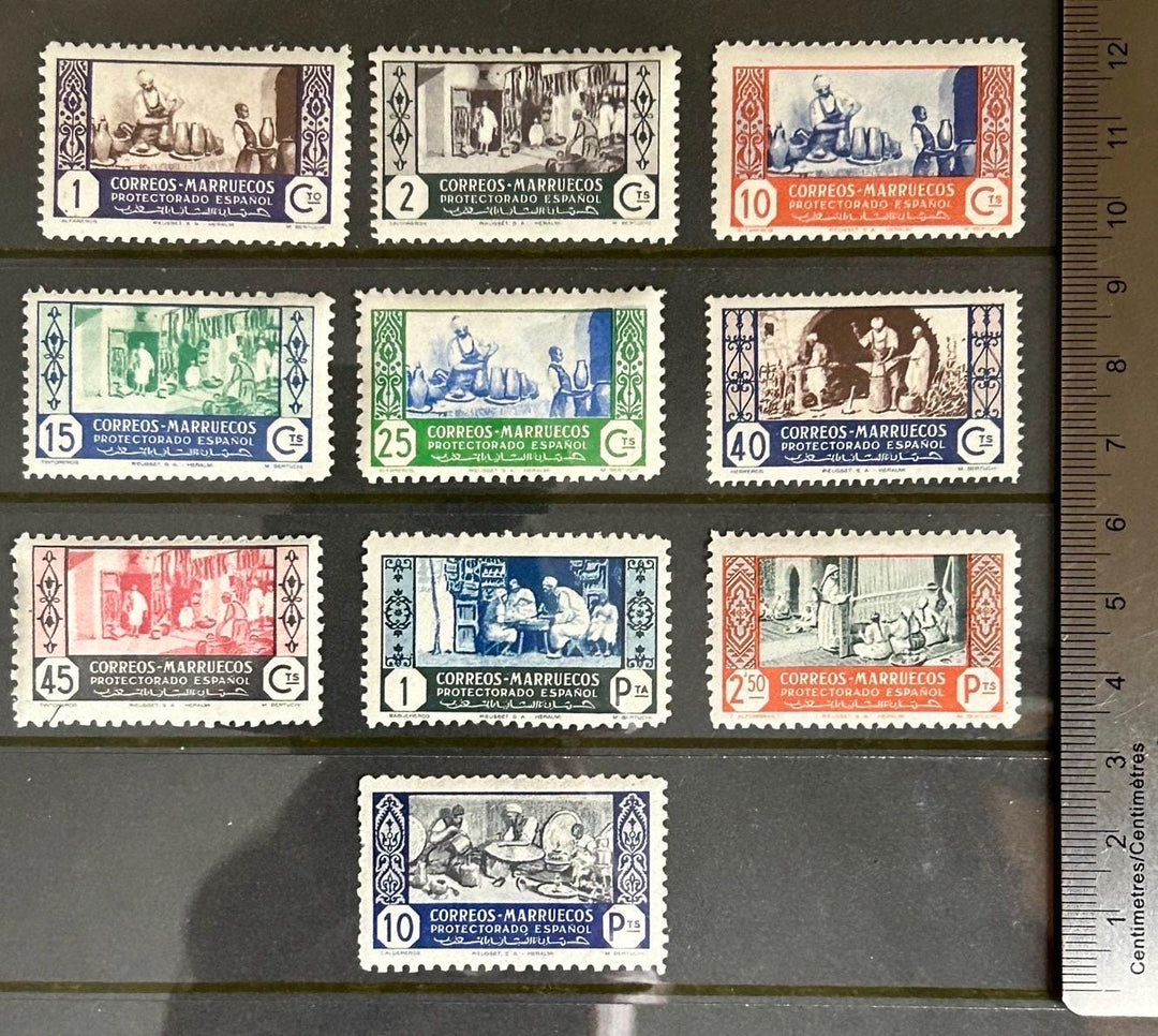 Morocco - Original Vintage Postage Stamps- 1946 - Artisans – On the ...