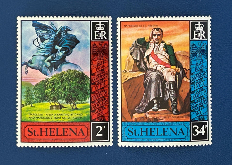 St. Helena - Original Vintage Postage Stamps - 1971 - Death of Napolean - for the collector, artist or crafter