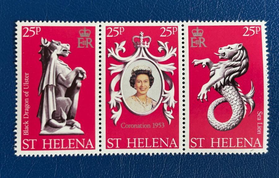 St. Helena - Original Vintage Postage Stamps - 1978 - 25th Anniversary Coronation - for the collector, artist or crafter