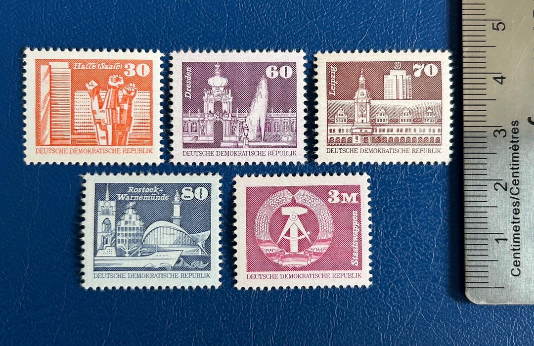Germany (DDR)- Original Vintage Postage Stamps- 1981 - Development in the GDR -collector, artist or crafter