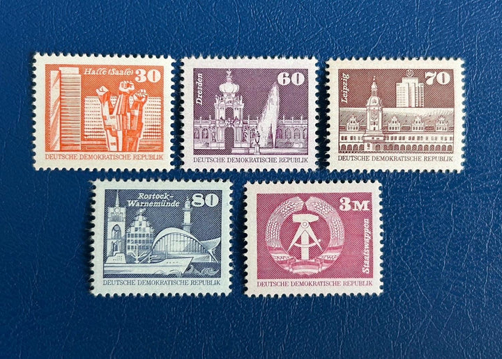 Germany (DDR)- Original Vintage Postage Stamps- 1981 - Development in the GDR -collector, artist or crafter
