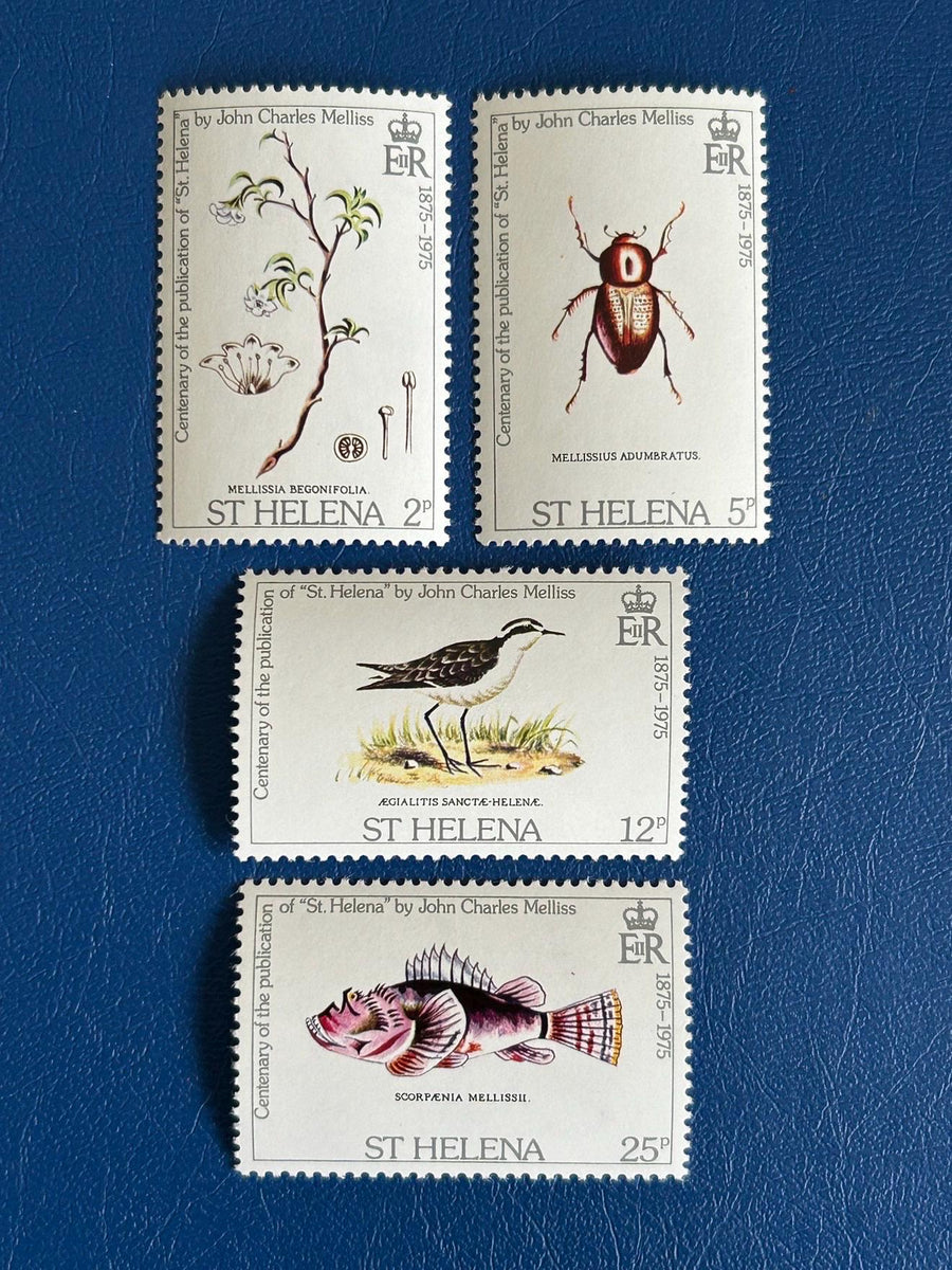 St. Helena - Original Vintage Postage Stamps - 1975 - JC Meliss ‘St. Helena’ - for the collector, artist or crafter