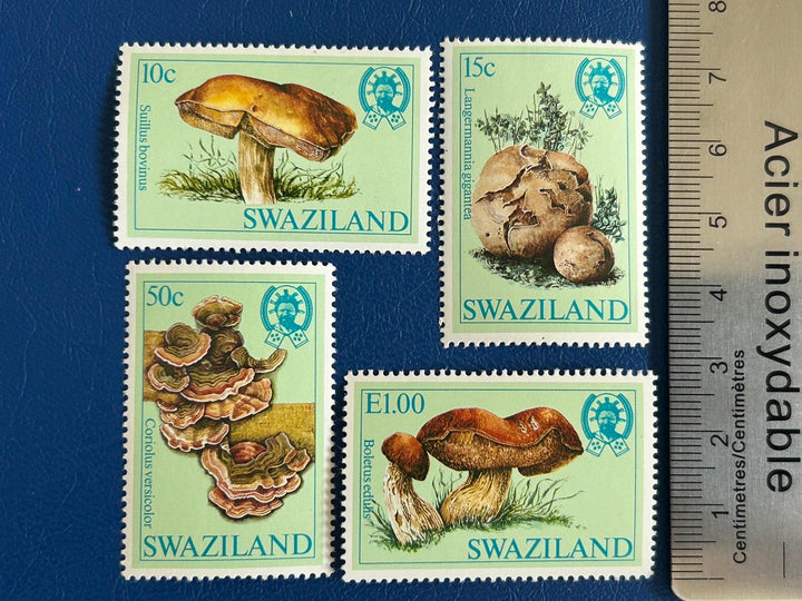 Ivory Coast - Original Vintage Postage Stamps- 1984 - Mushrooms - for the collector, artist or crafter - scrapbooks, paper crafts, collage