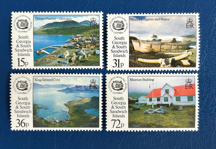 South Georgia & Sandwich Islands - Original Vintage Postage Stamps - 1993 - Whaling Museum - for the collector, crafter or artist