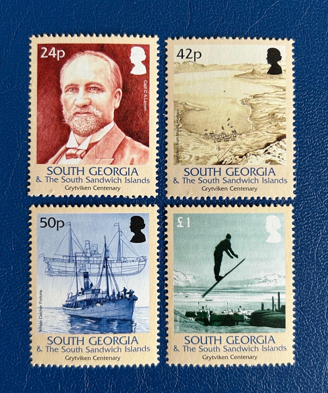 South Georgia & Sandwich Islands - Original Vintage Postage Stamps - 2004 - Gritviken Centenary - for the collector or artist