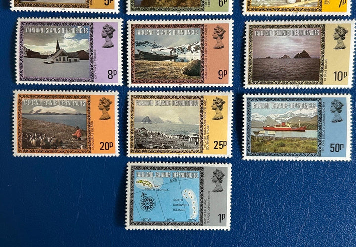 Falkland Islands Dependencies - Original Vintage Postage Stamps - 1984 - Definitives - for the collector, crafter or artist - mnh