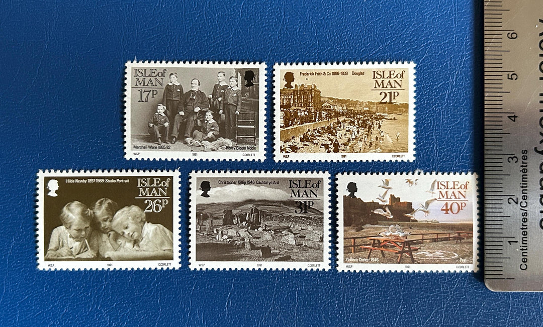 Isle of Man - Original Vintage Postage Stamps - 1991 - Manx Photograph ...