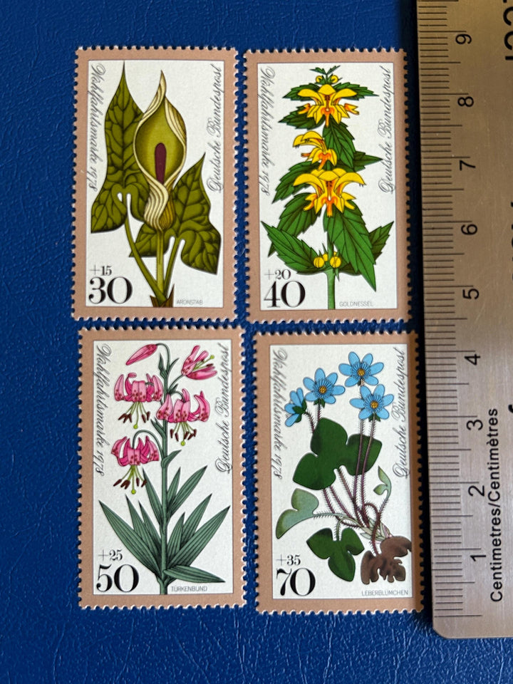 Germany (DDR) - Original Vintage Postage Stamps- 1978 - Forest flowers - for the collector, artist or crafter - scrapbooks, collage