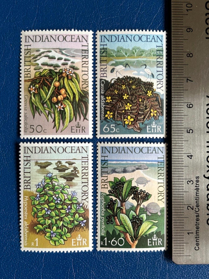 British Indian Ocean Territory - Original Vintage Postage Stamps - 1975 - Native Plants - for the collector, artist or crafter