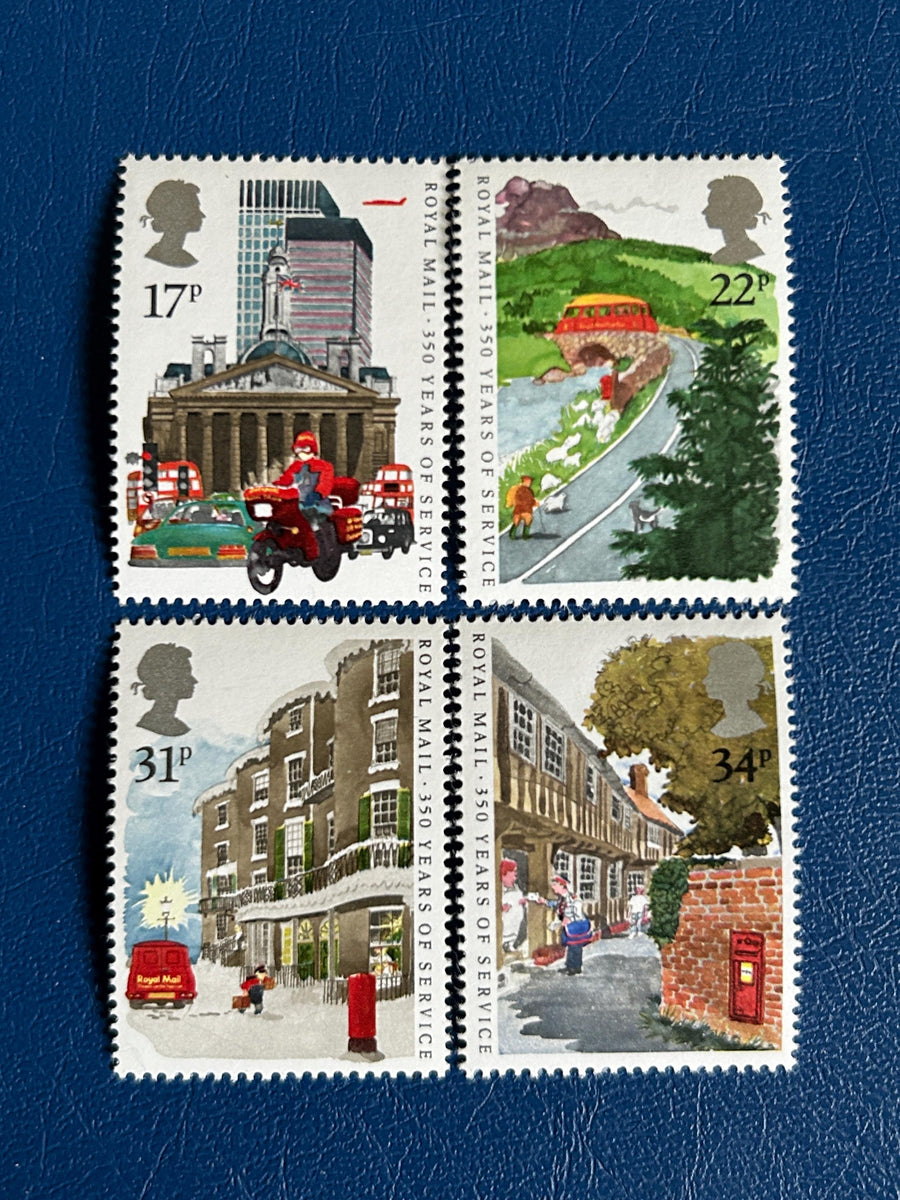 United Kingdom - Original Vintage Postage Stamps - 1985 - 350th Anniversary Royal Mail - for the collector, artist or crafter