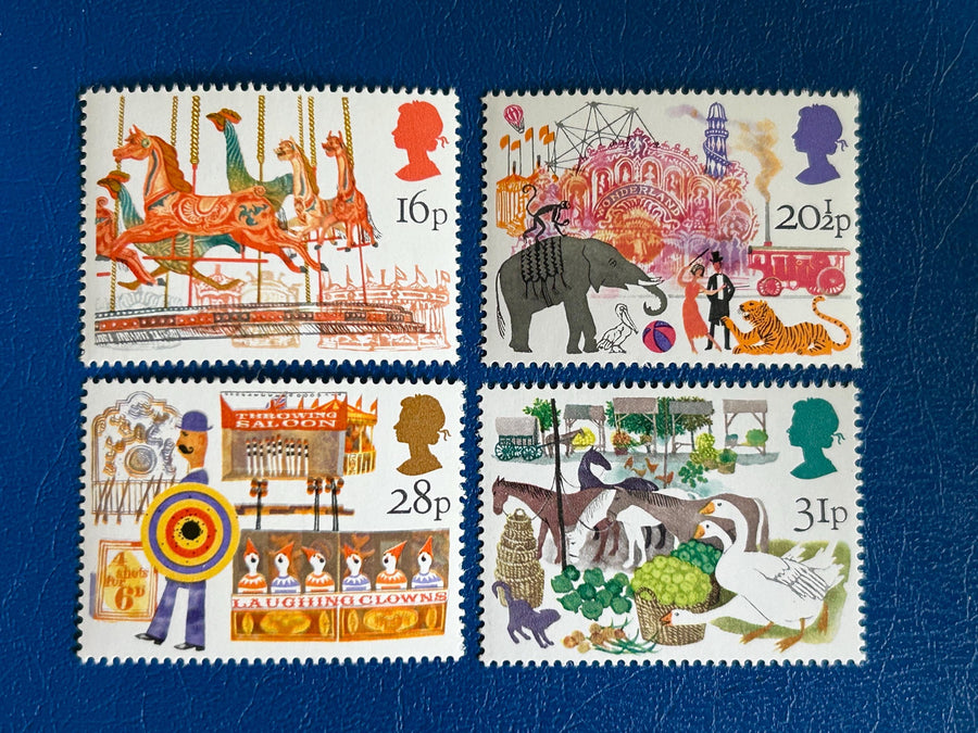 United Kingdom - Original Vintage Postage Stamps -1983 -British Fairs - for the collector, artist or crafter - scrapbook, collage, decoupage