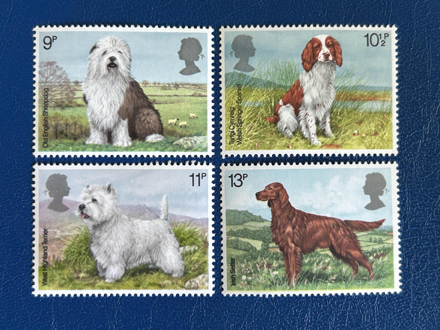 United Kingdom - Original Vintage Postage Stamps - 1979 - Dogs - for the collector, artist or crafter - scrapbook, collage, decoupage