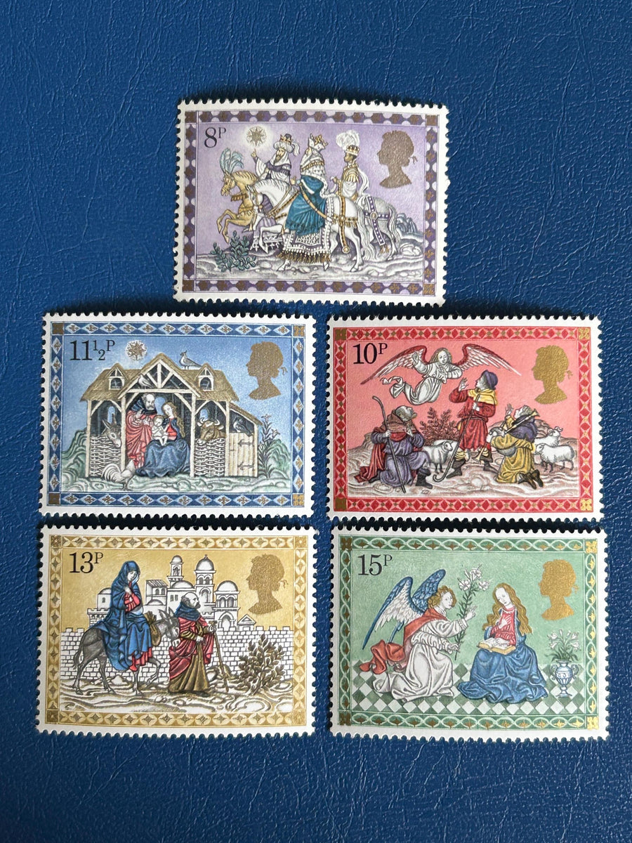 United Kingdom - Original Vintage Postage Stamps -1979 - Christmas - for the collector, artist or crafter - scrapbook, collage