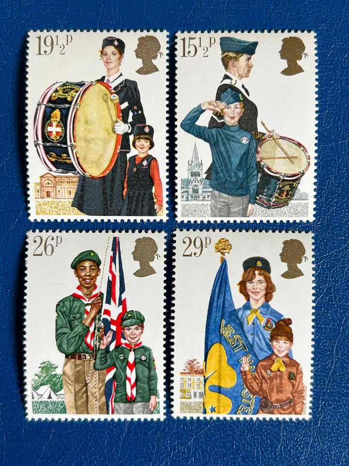 United Kingdom - Original Vintage Postage Stamps -1982 - Youth Organizations - for the collector, artist or crafter - scrapbook, collage