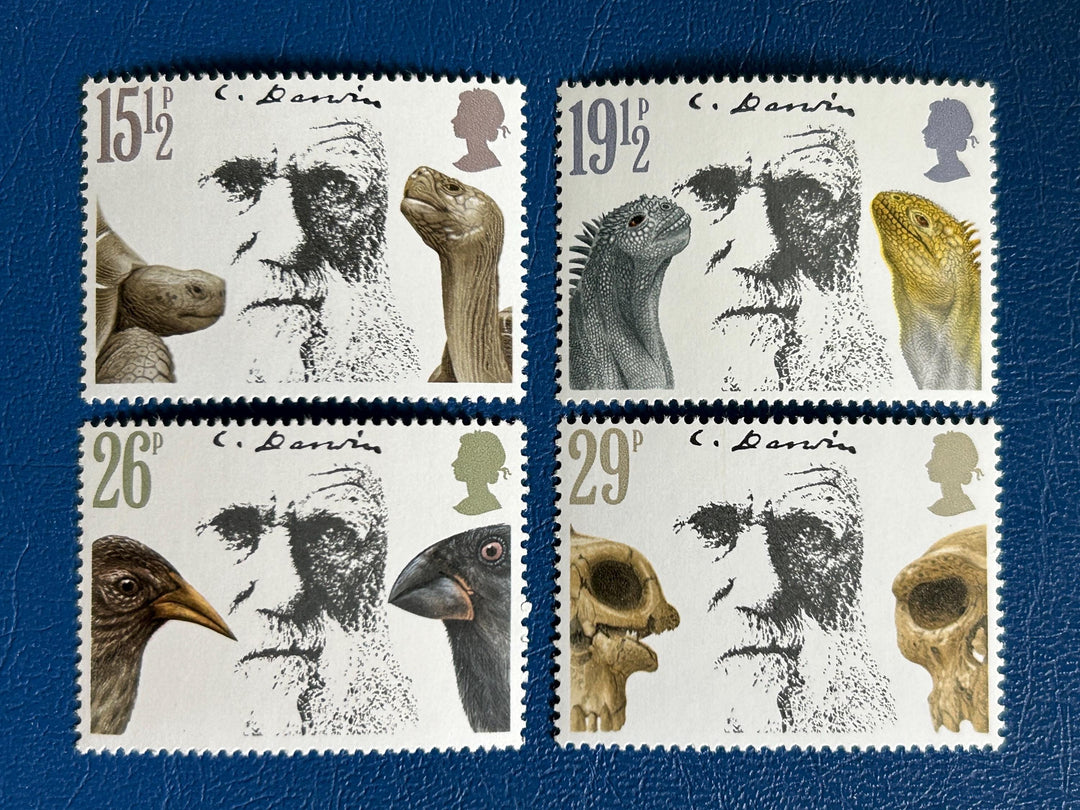 United Kingdom - Original Vintage Postage Stamps -1982 - Charles Darwin - for the collector, artist or crafter - scrapbook, collage
