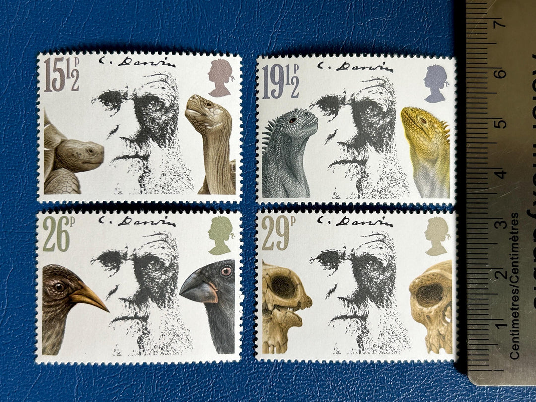 United Kingdom - Original Vintage Postage Stamps -1982 - Charles Darwin - for the collector, artist or crafter - scrapbook, collage