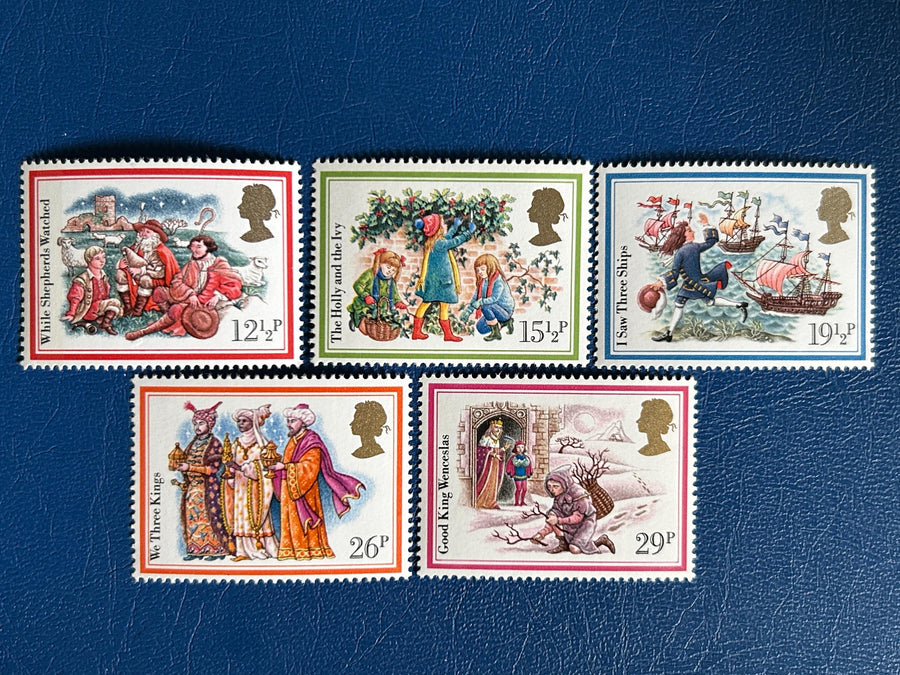 United Kingdom - Original Vintage Postage Stamps -1982 - Christmas - for the collector, artist or crafter - scrapbook, collage