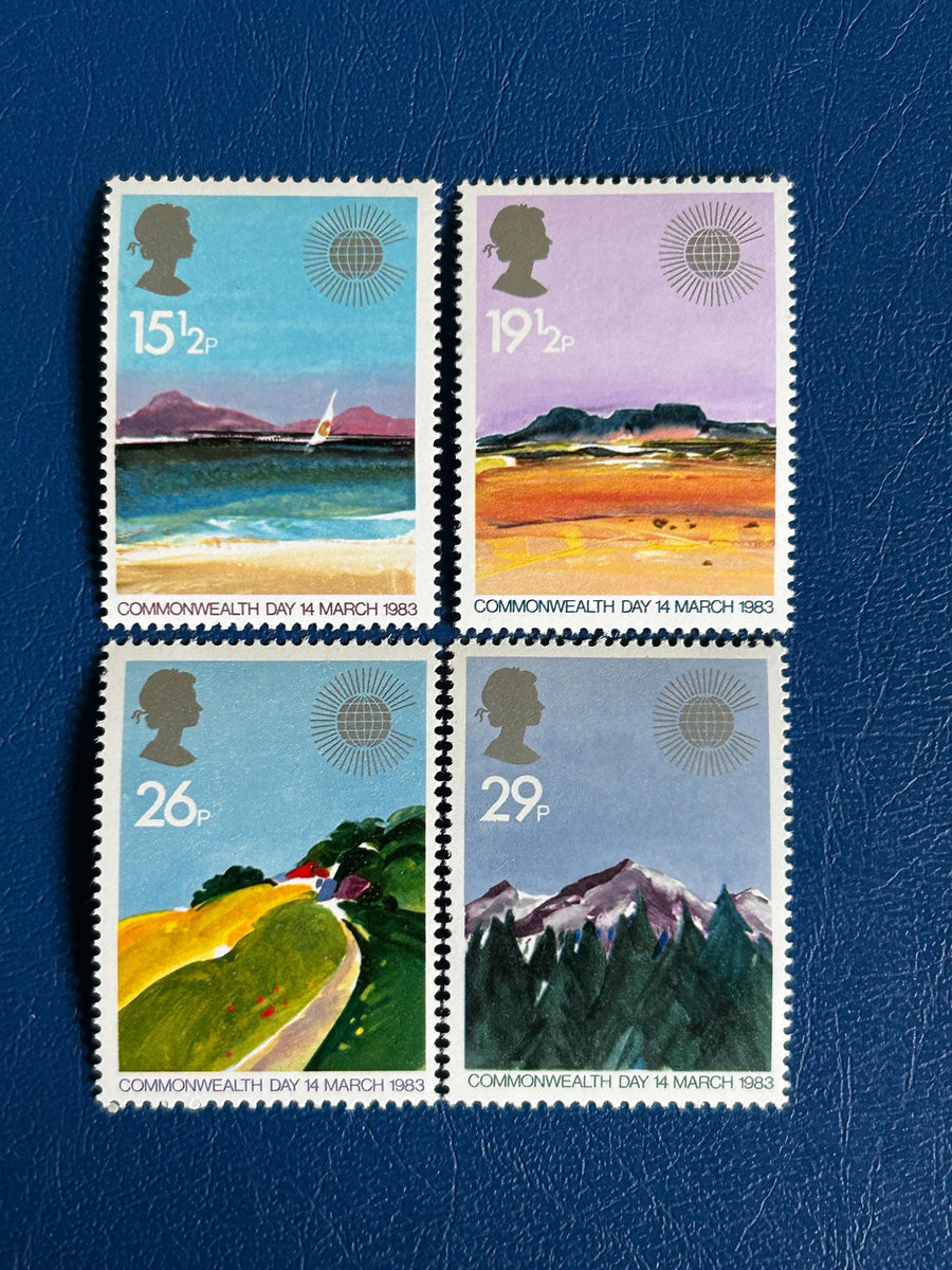 United Kingdom - Original Vintage Postage Stamps - 1983 - Geographical Regions - for the collector, artist or crafter - scrapbooks, collage