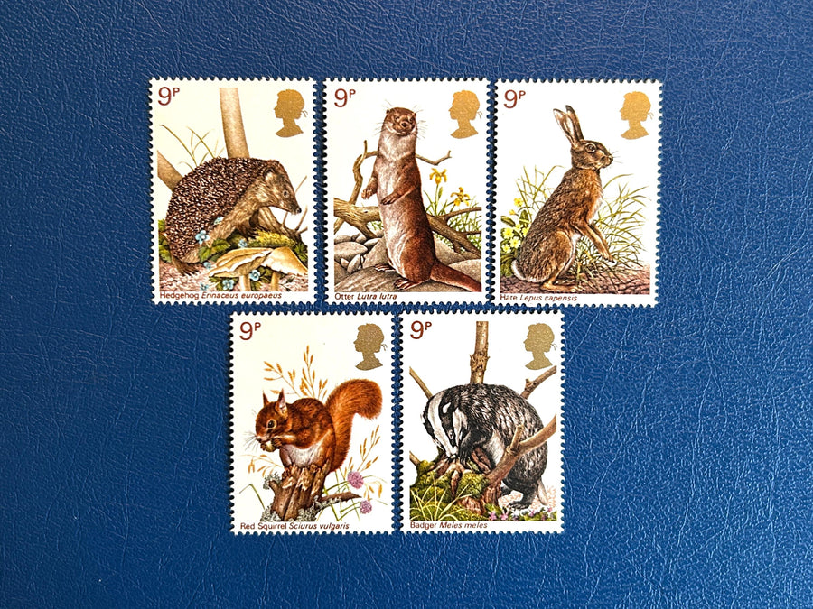 United Kingdom - Original Vintage Postage Stamps - 1977 - British Wildlife - for the collector, artist or crafter - scrapbook, collage