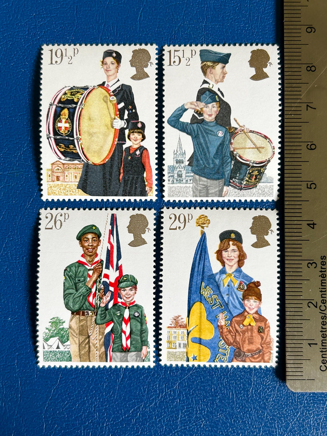 United Kingdom - Original Vintage Postage Stamps -1982 - Youth Organizations - for the collector, artist or crafter - scrapbook, collage