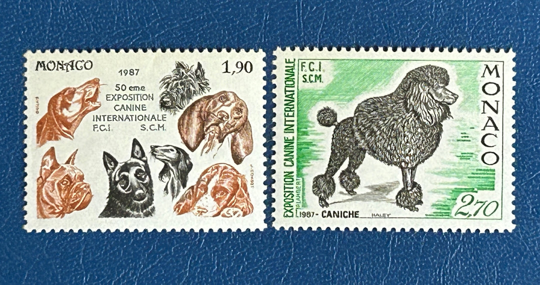 Monaco - 1987 - Dog Exhibition (fauna) - MNH**