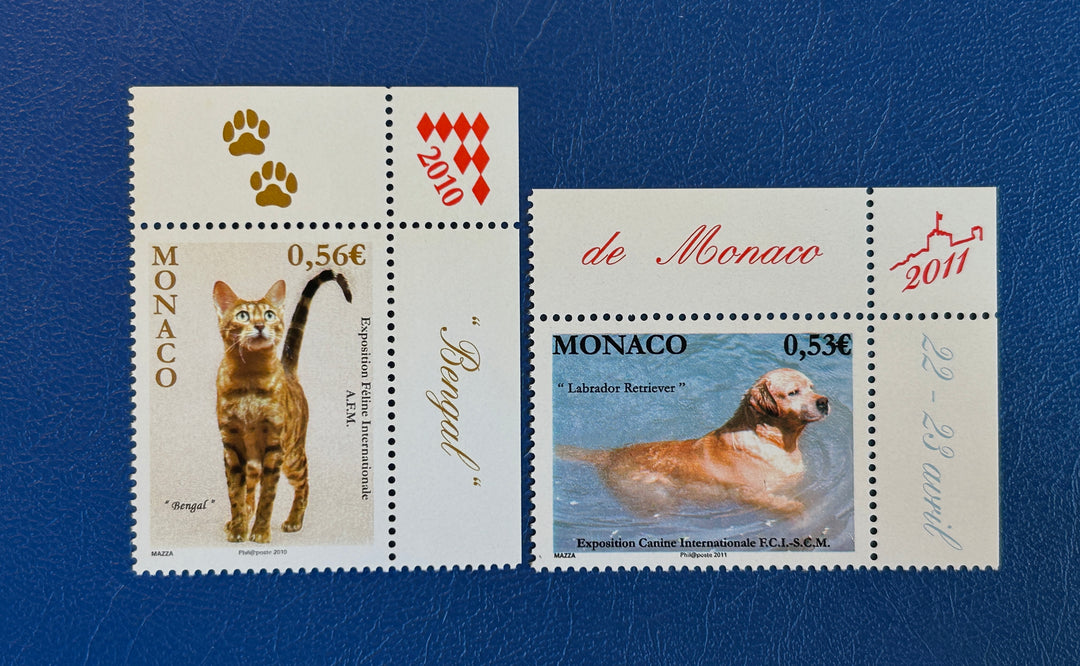 Monaco - 2009/11- Cat/Dog Exhibition (fauna) - MNH**