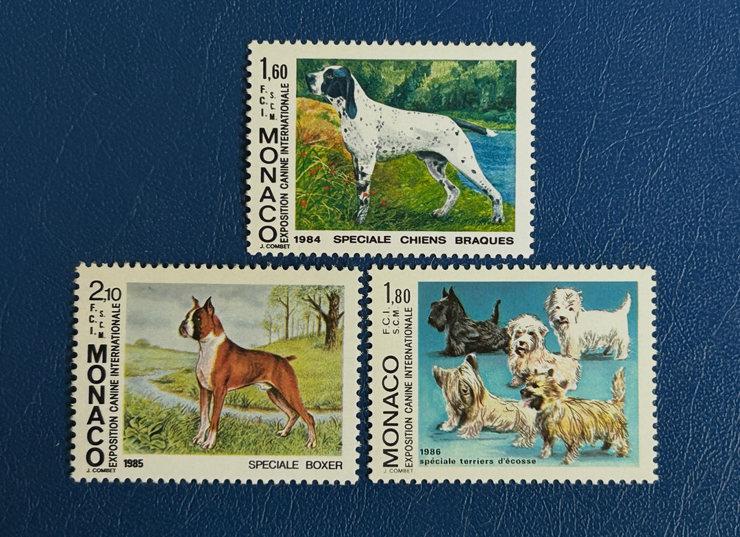 Monaco - 1984-6 - Dog Exhibition (fauna) - MNH**