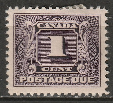 Canada 1906 Sc J1 postage due MH*