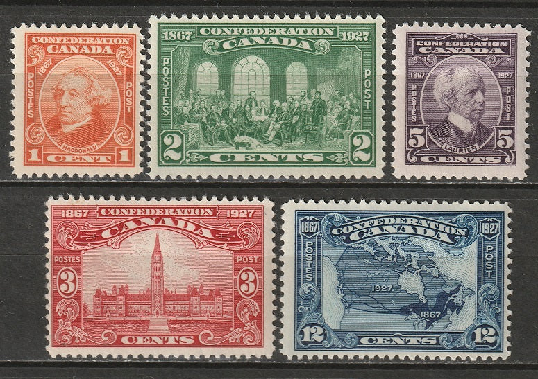 Canada 1927 Sc 141-5 set MLH*