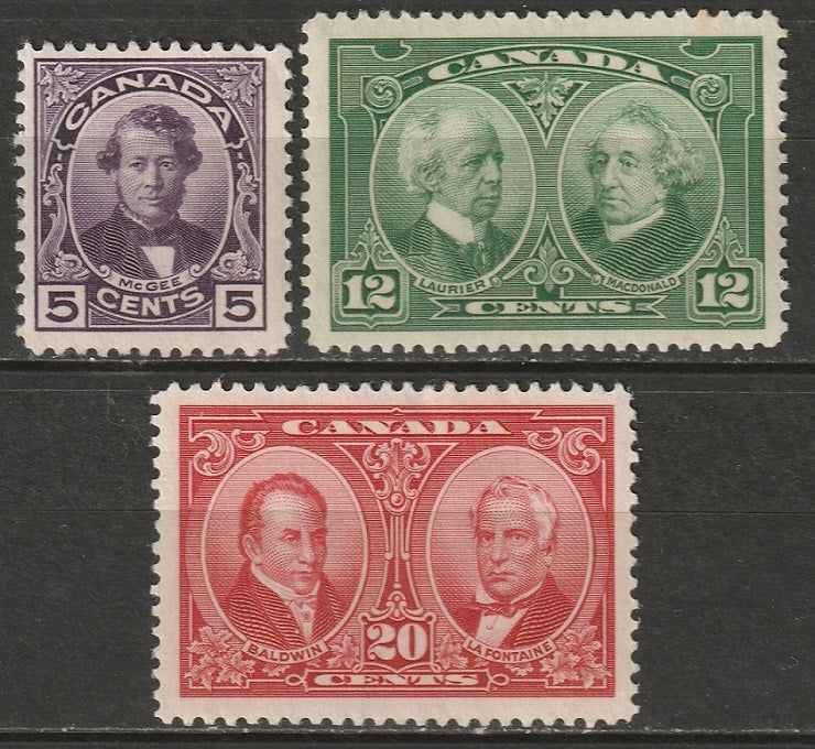 Canada 1927 Sc 146-8 set MLH*