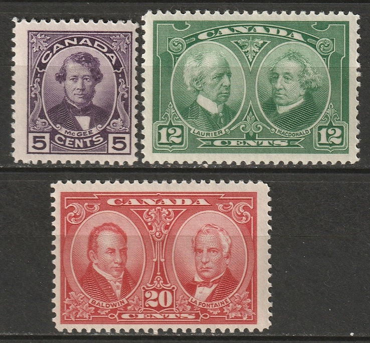 Canada 1927 Sc 146-8 set MLH*