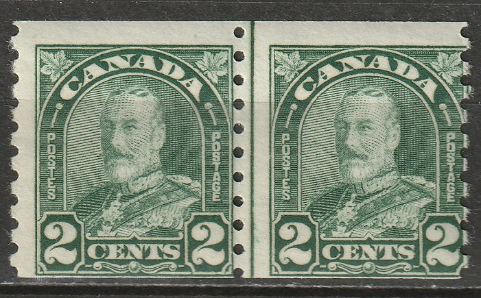 Canada 1930 Sc 180i coil line pair MNH**