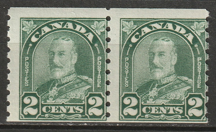 Canada 1930 Sc 180i coil line pair MNH**