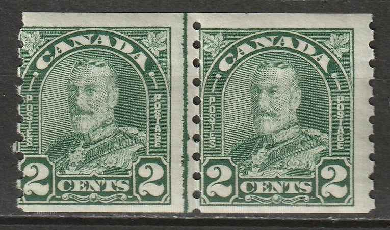 Canada 1930 Sc 180i coil line pair MNH**