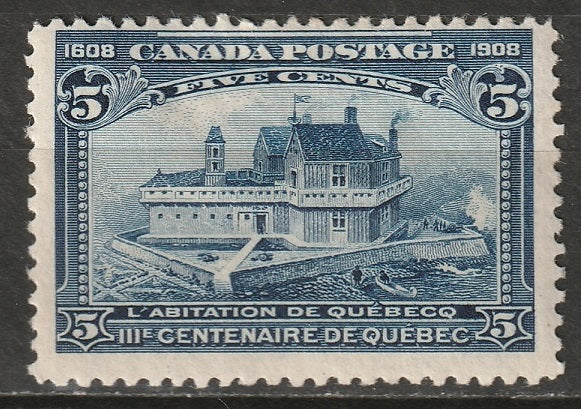 Canada 1908 Sc 99 MH* disturbed gum