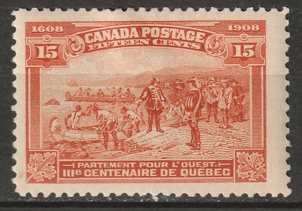 Canada 1908 Sc 102 MH* some disturbed gum